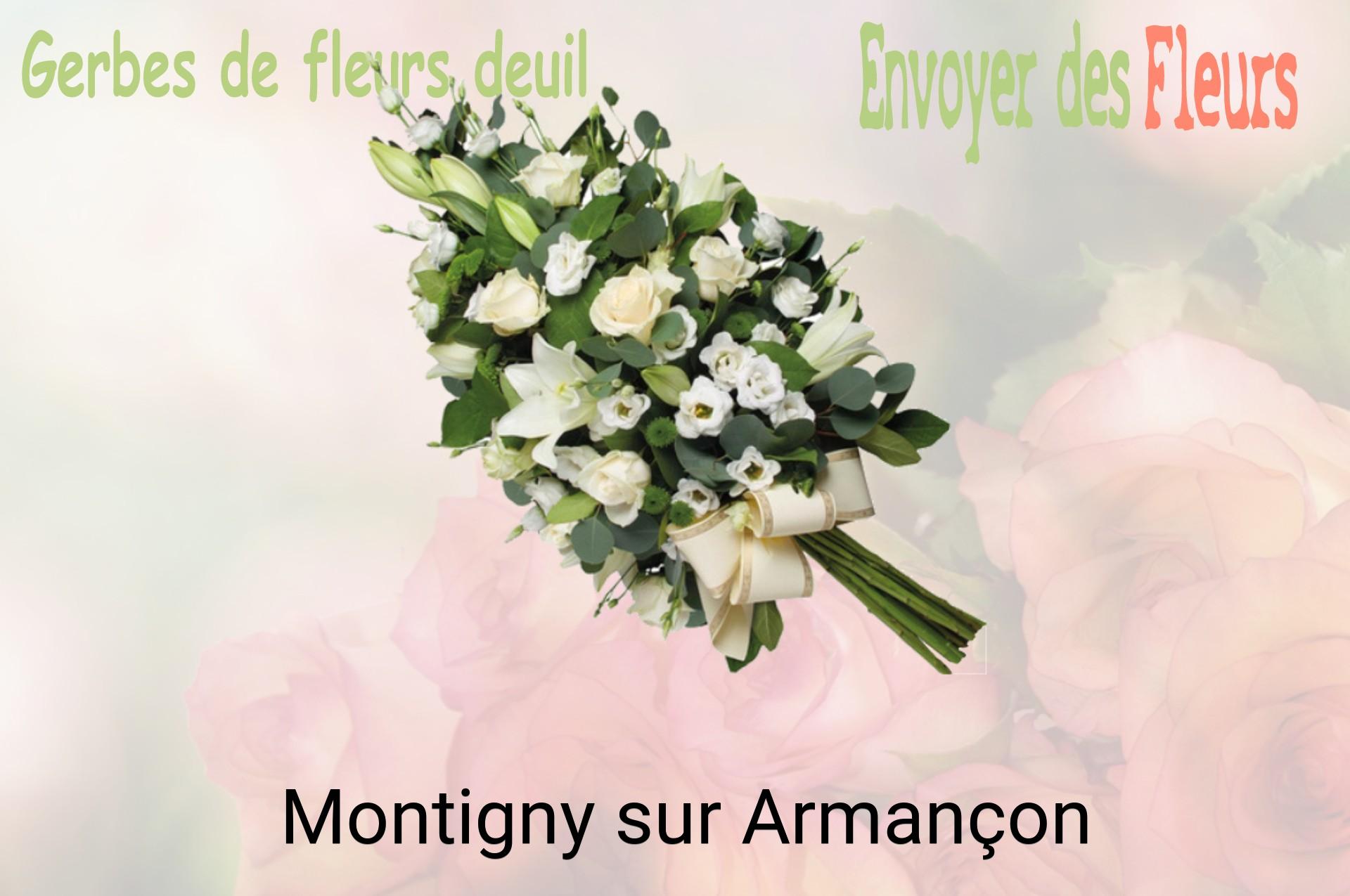 Gerbe de fleurs de deuil livrée à Montigny-sur-Armançon